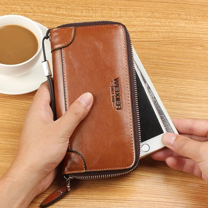 Длинный мужской кошелек держатель для карт s сумка из искусственной кожи