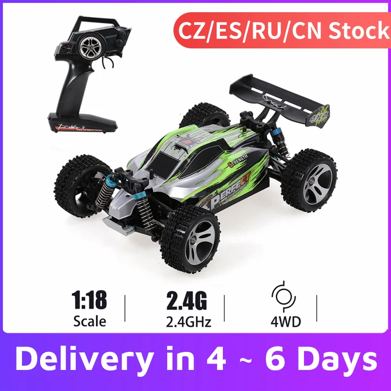WLtoys A959 B 959 A Радиоуправляемый автомобиль 1:18 2 4 ГГц 4WD ралли гоночный 70 км/ч
