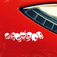 Hot Funny SKULL Car Stickers Motorcycle Decals Motorcycle Accessories Waterproof PVC 22cm 7cm
