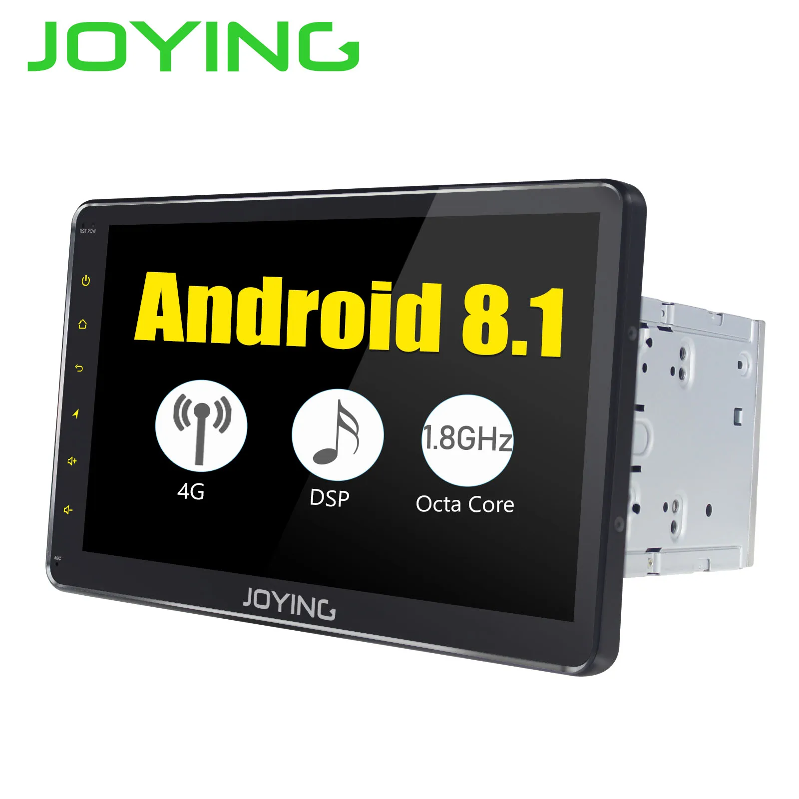 Автомобильный радиоприемник Android 8 1 2 din Восьмиядерный процессор 4 Гб + 64 ГБ 10 дюйма