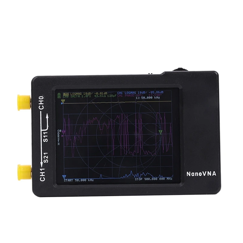 NanoVNA H 50 KHz 1 5 GHz VNA 2 8 Inch LCD HF UHF UV Векторный анализатор сети антенный 650MAh батарея