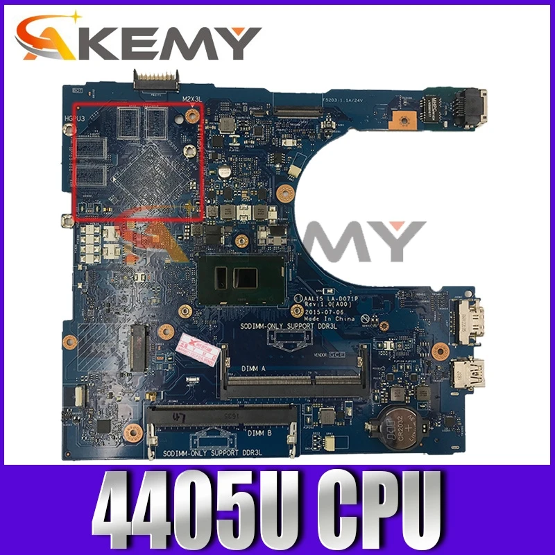 

Оригинальная материнская плата для ноутбука DELL Inspiron 5559 Pentium 4405U материнская плата CN-096H02 096H02 LA-D071P SR2EX HDMI DDR3
