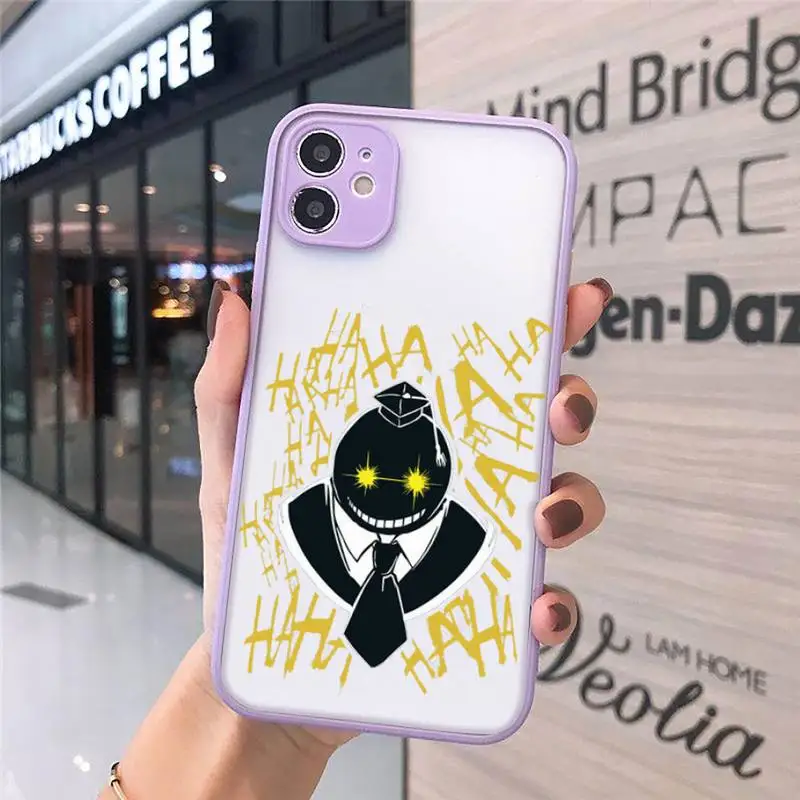 

Assassination Classroom Anime manga Phone Case matte transparent For iphone 7 8 11 12 plus mini x xs xr pro max cover