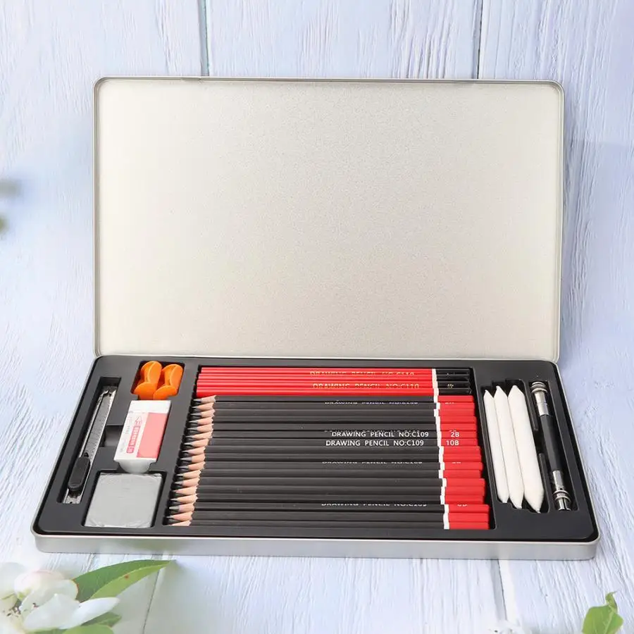 Новый угольный набор карандашей профессиональные художественные карандаши для
