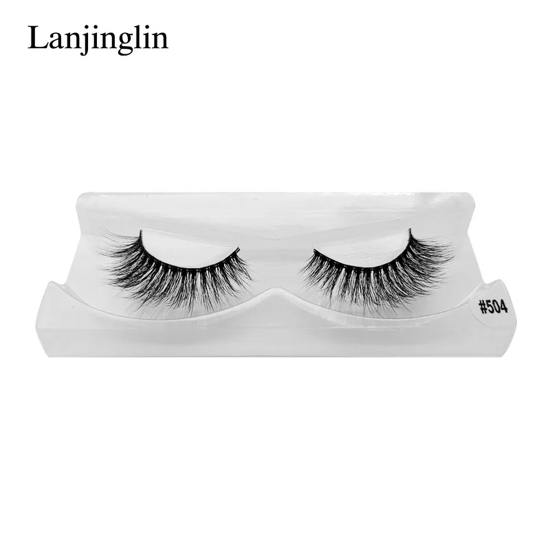 Накладные ресницы LANJINGLIN 1 пара накладные из искусственной норки 3d натуральные