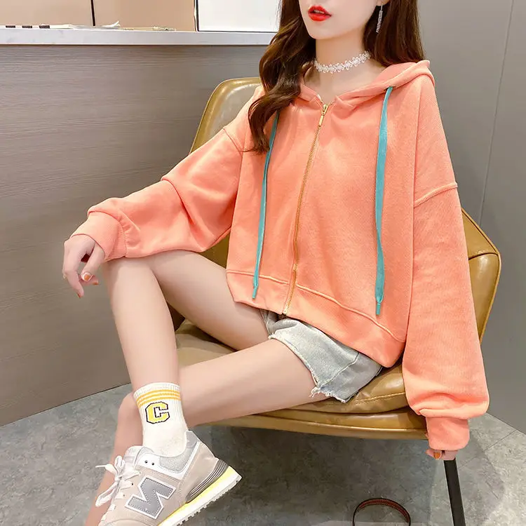 

Jacket, top, women's new fashion, versatile women's short sweater, leisure spring and autumn cardigan, thin style, short style