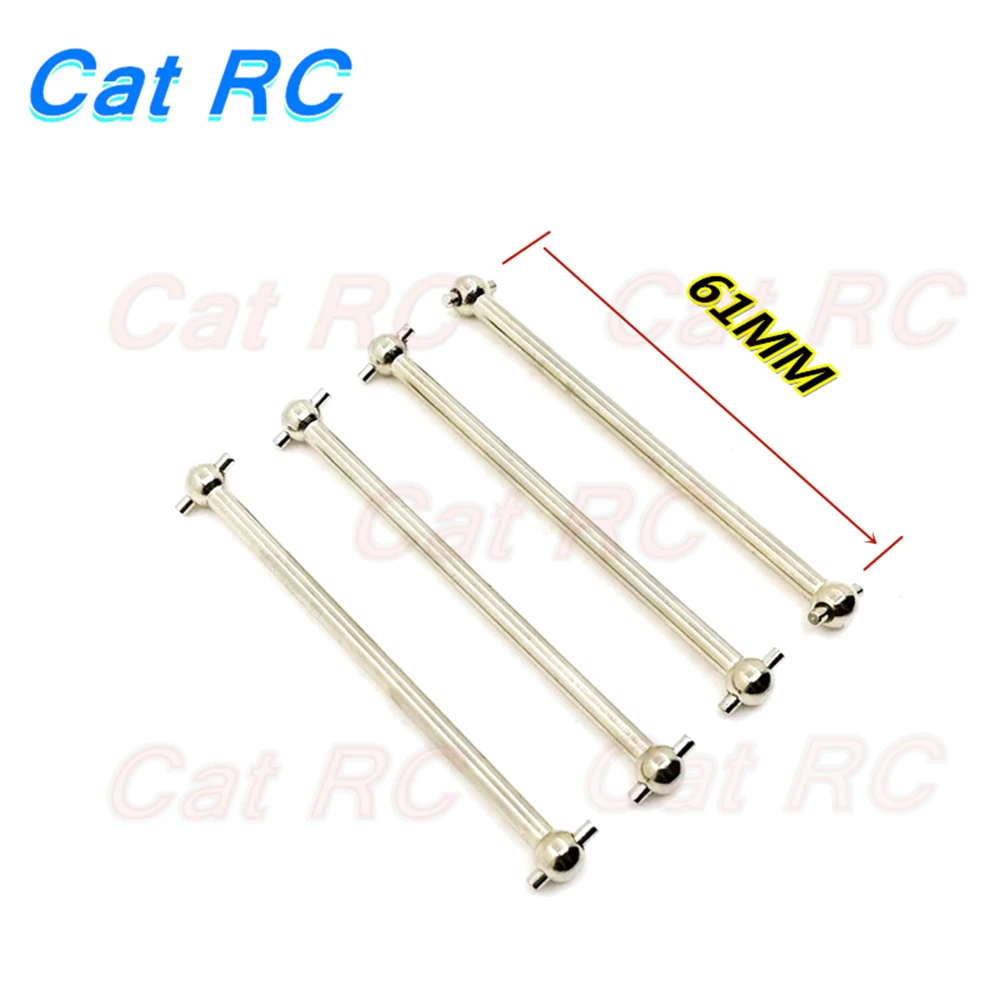 Eje de transmisi&oacute;n de Metal HSP de 8 piezas, 61mm, Dogbone y eje de Rueda de corte 02033 y 02003 para 1/10 94122 94123 catRC-1