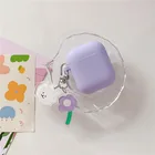 Чехол Mini Pro 4 TWS с милым медведем, мультяшный цветок, аксессуары для ключей, чехол для наушников Mini Pro4, силиконовый защитный чехол, чехол