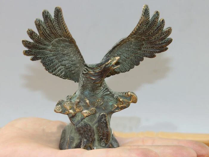 Китайские статуи из белой бронзы скульптуры Орлы и совы различные стили