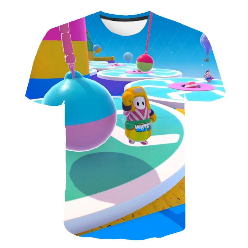 

Boys and girls short sleeve T-shirt, fashion 3D cartoon print T-shirt, 2021 summer leisure comfortable custom personalized top