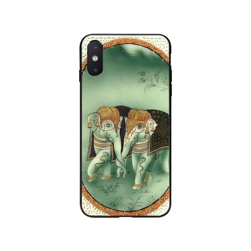 Чехол для телефона с индийским животным слоном тотем чехол iPhone SE2 11 Pro XS MAX XR 8 7 6 Plus 5