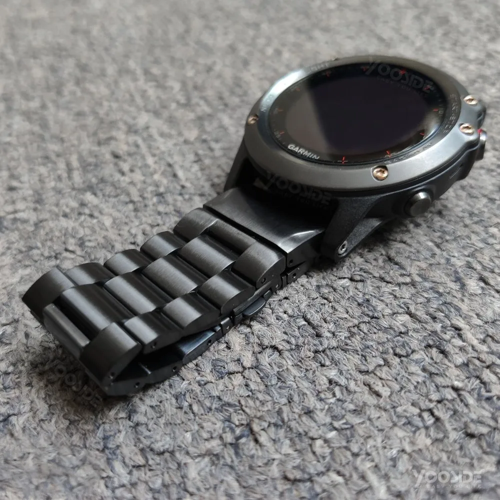 Металлический ремешок для часов Fenix 5X/Fenix 6X 26 мм из нержавеющей стали Garmin 5X Plus/Fenix 3/3
