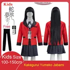 Полный комплект Аниме какейгуруи игараси джабами юмеко косплей костюм Дети Хэллоуин Косплей Костюм Школьная форма для детей девочек