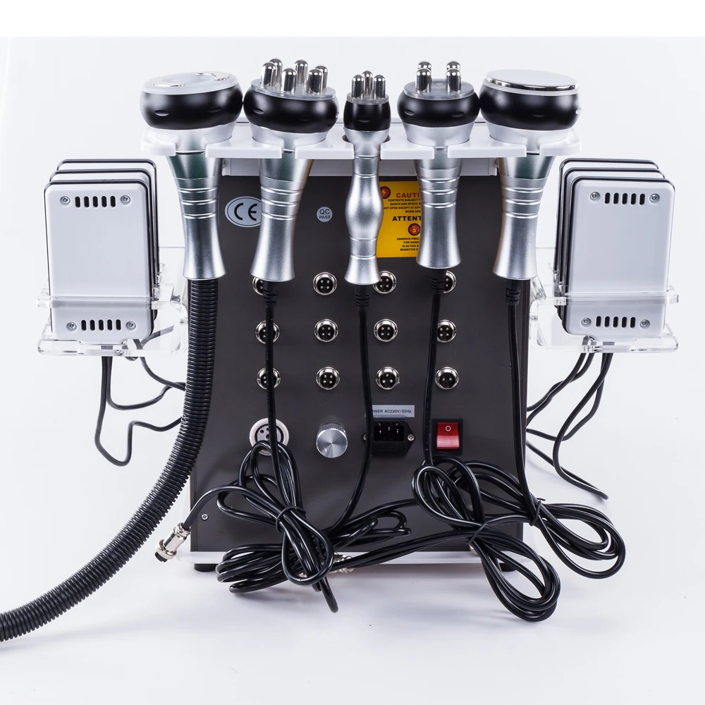 2019 Good perfomance 40k Ultrasonic liposuction Cavitation 8 Pads lipo Laser Slimming Machine Vacuum RF Skin Care Salon Spa Equ | Красота и