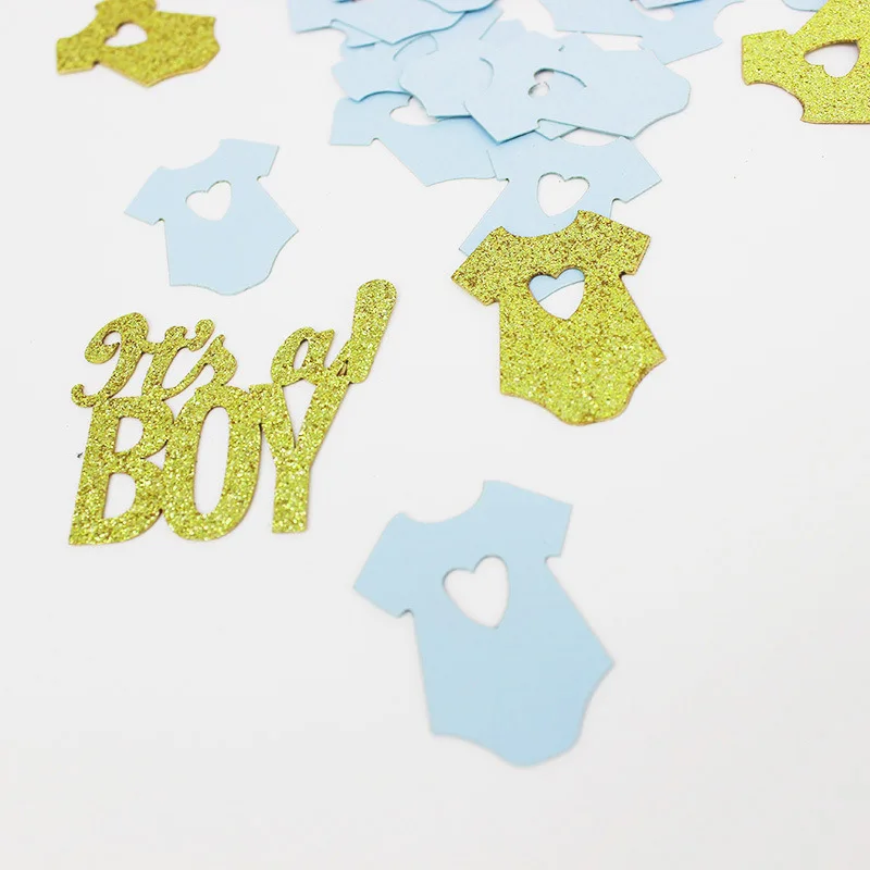 100 шт Oh Baby Small Clothes Paper Confetti Sex Party Decoration Scraps подарочная упаковка принадлежности для