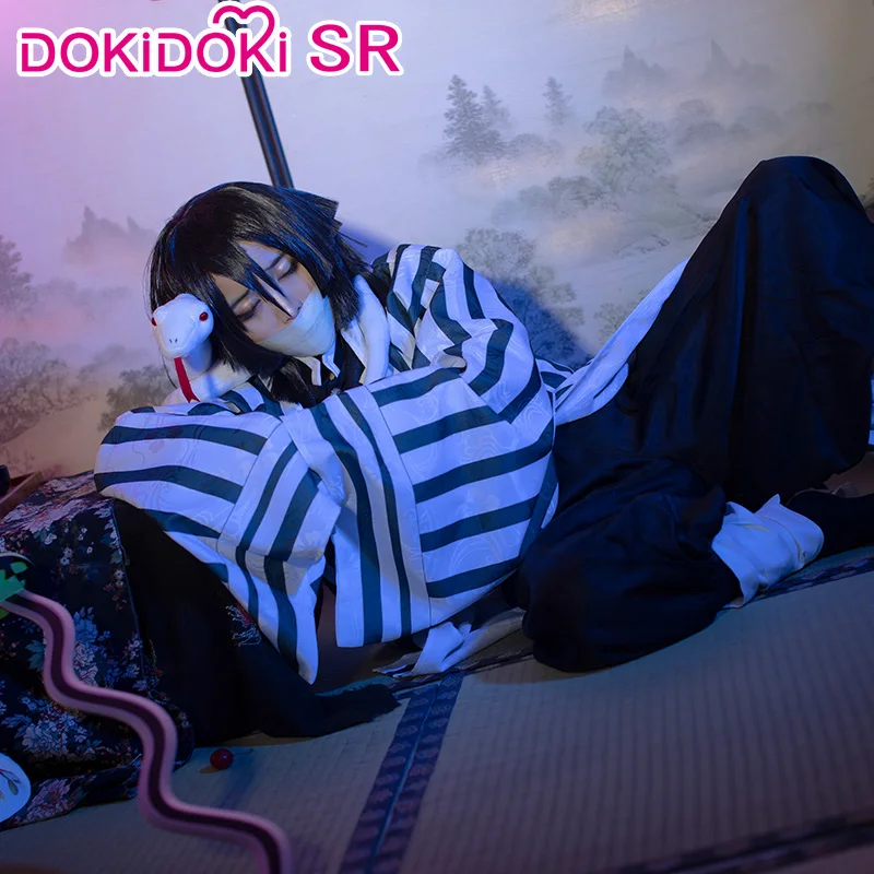

DokiDoki-SR Аниме Косплей демона Slayer: Kimetsu no Yaiba Косплей Iguro Obanai костюм Kimetsu no Yaiba мужской костюм