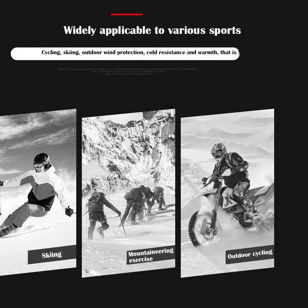 

Gloves Men's Winter Polar Gleece Plus Velvet Thickened Warm Gloves For Cycling Sports Driving Non-Slip Warmth Touch Screen