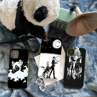 black butler anime cartoon japanese phone case green color for iphone 13 12 11 mini pro max x xr xs 8 7 6 plus cover funda