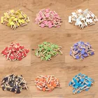 Прищепки деревянные в форме сердца, 50 шт., 2021