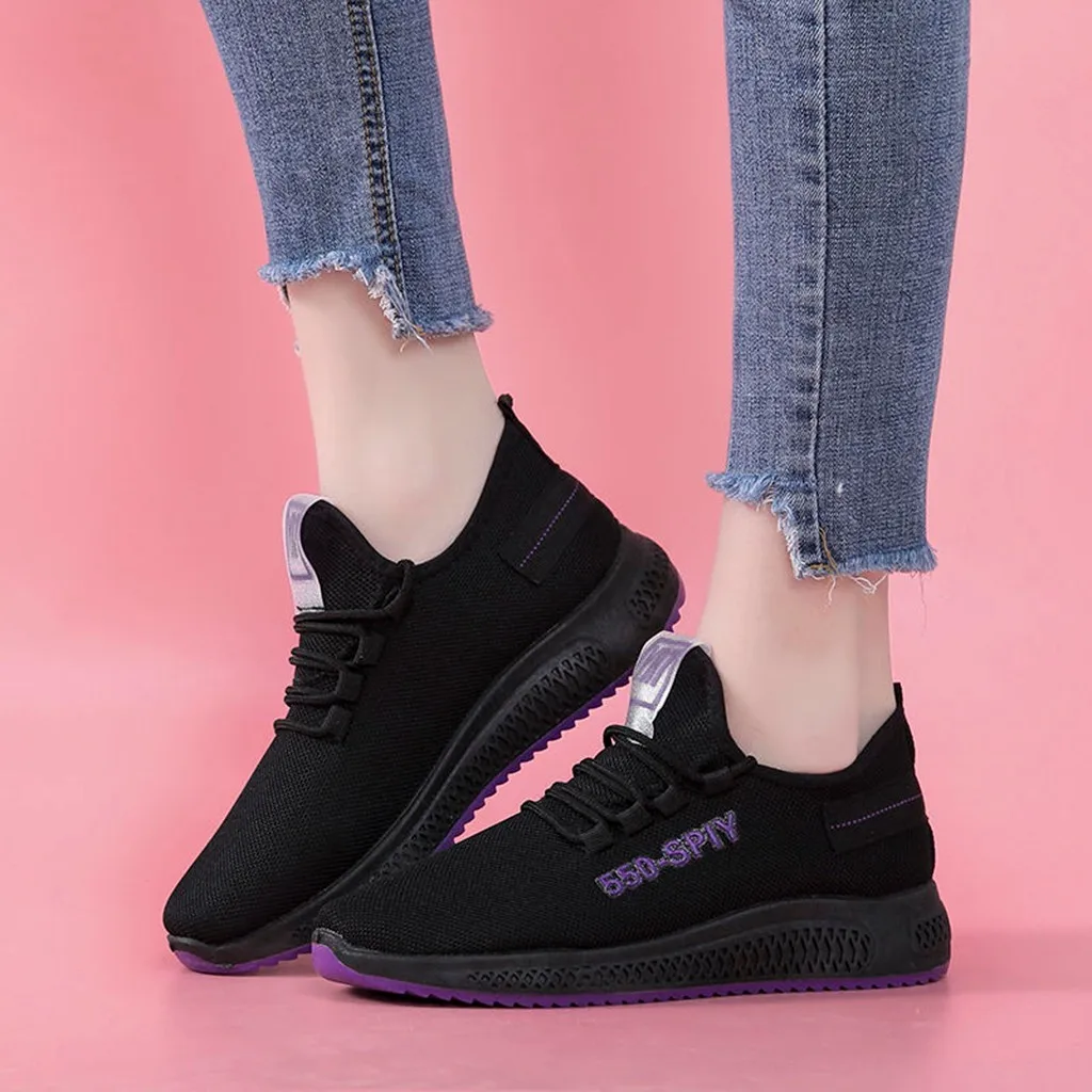 

Mesh Running Shoes For Women Breathable Sneakers Non Slip Jogging Sport Shoes Plus size Trainers Lightweight Casual Shoes