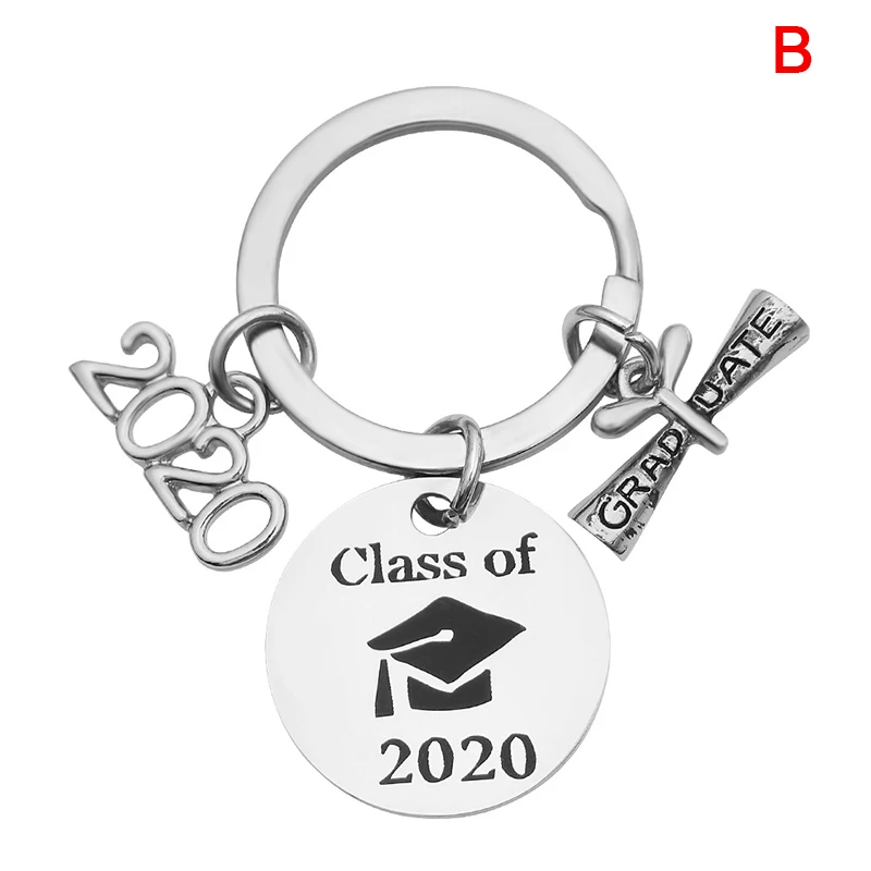 3 Colors Personalized Graduation Keychain Class Of 2020 Commemorative Key Chains High School College Llaveros Gifts | Украшения и