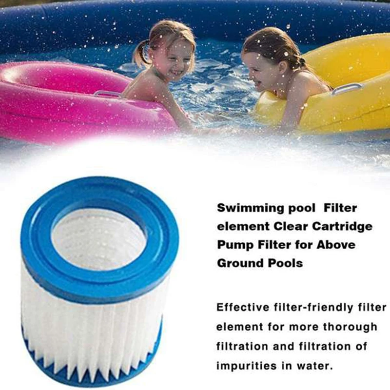 

5 Pcs Swimming Pool Filter 300 Gallon Filter Cartridge,Swimming Pool Pump Filter Cartridge HS-630,for Pool Filter Pump