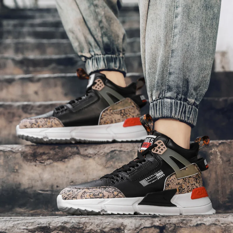 

Fashion high-top men's casual shoes breathable men's shoes Tenis Masculino shoes Zapatos Hombre Sapatos outdoor sports shoes
