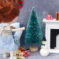 112 scale dollhouse christmas tree miniature ornament diy fairy garden decoration mini doll house accessories supplies