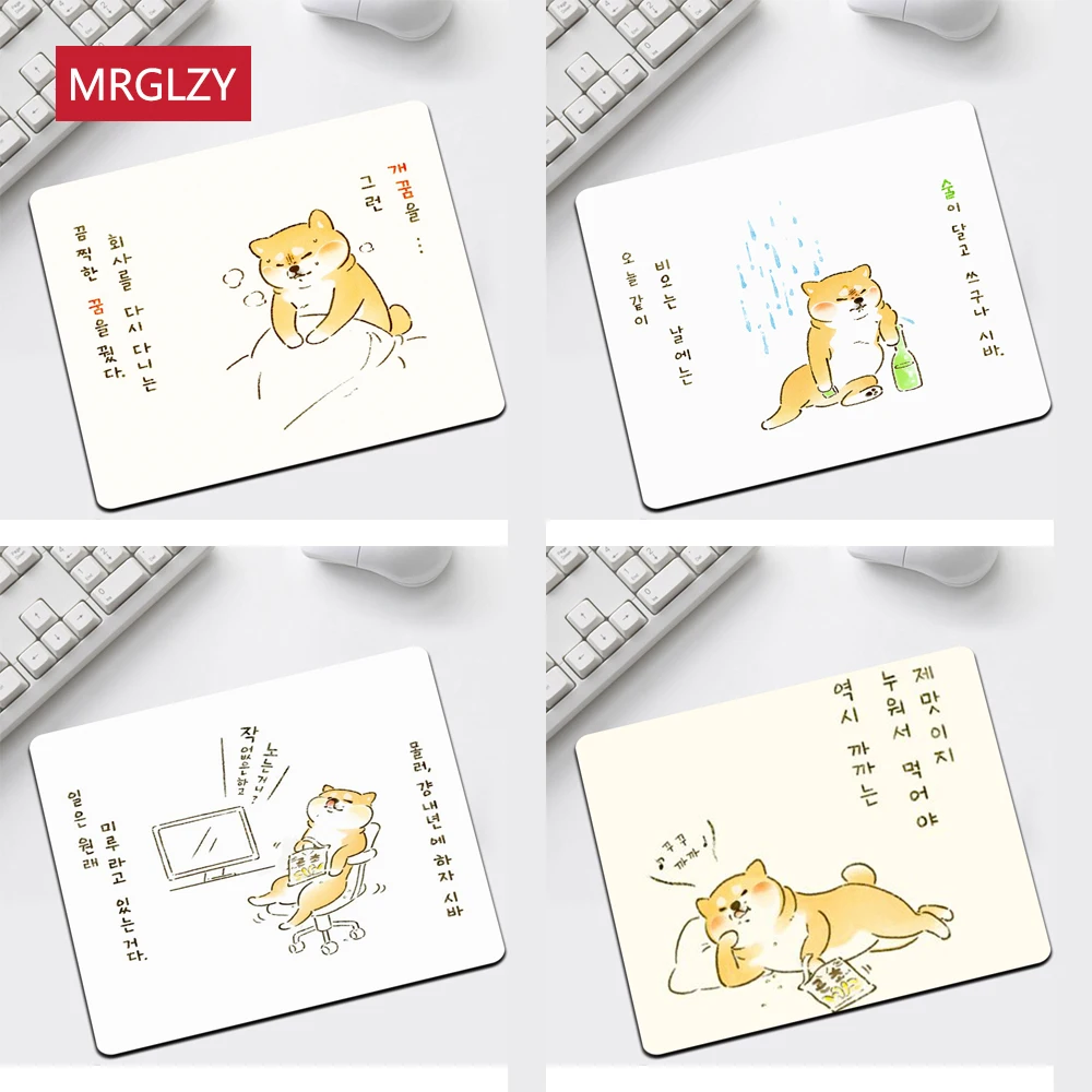 

Cute Corgi Dog Cute Animal Game Mouse Pad Game Carpet Mouse Pad Small Mouse Pad Anti-Slip Mouse Pad 20x25cm Computer Mat