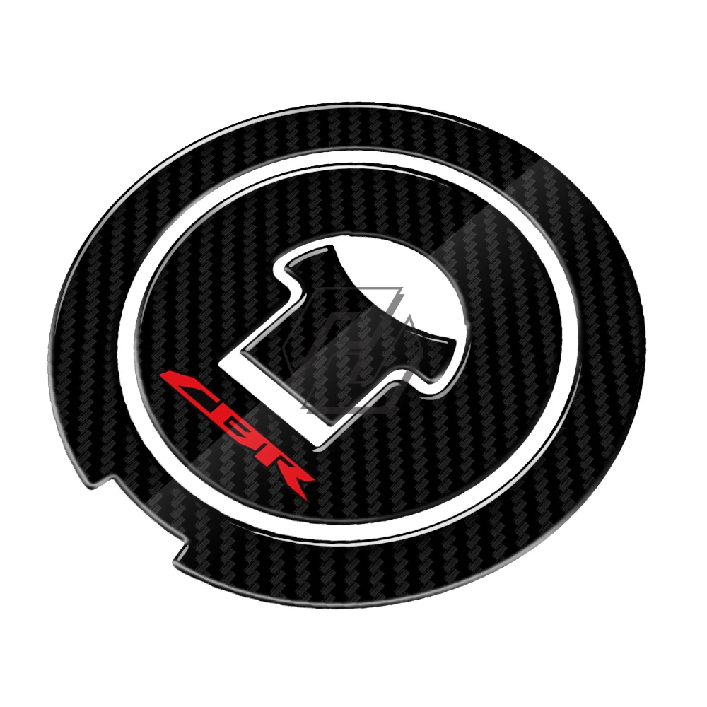 

For Honda CBR CBR600RR CBR900RR CBR1000RR CBR1100XX Motorcycle Fuel Gas Cap Protector Decals 3D Carbon-look