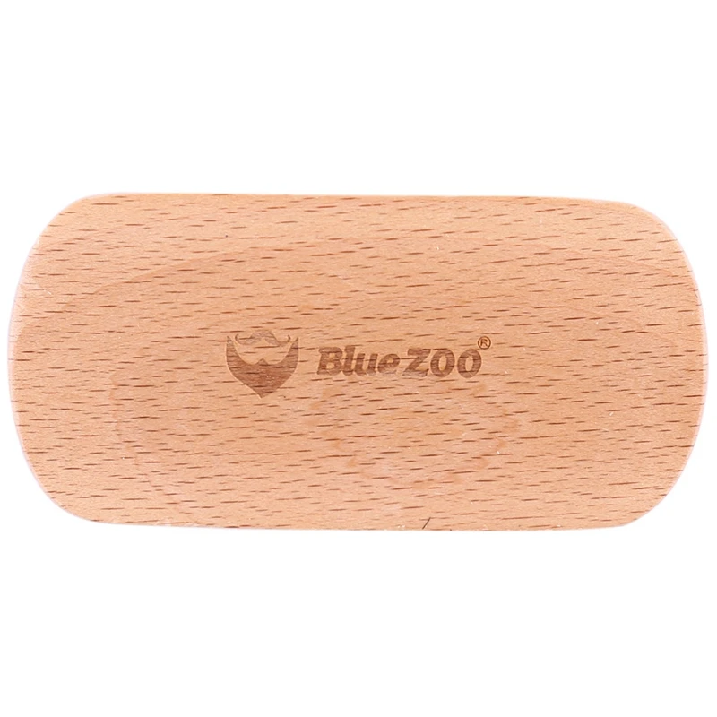 

Мужская щетка для бороды Blue Zoo, щетка для бритья, Массажная щетка для лица ручной работы, деревянная щетка для усов 2096
