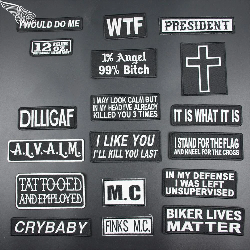 Зеленая нашивка белая и черная 35 дизайнов вышивка термоклейкая для одежды