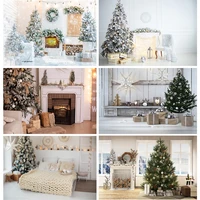 shengyongbao christmas theme photography background fireplace christmas tree backdrops for photo studio props 211110 hs 09