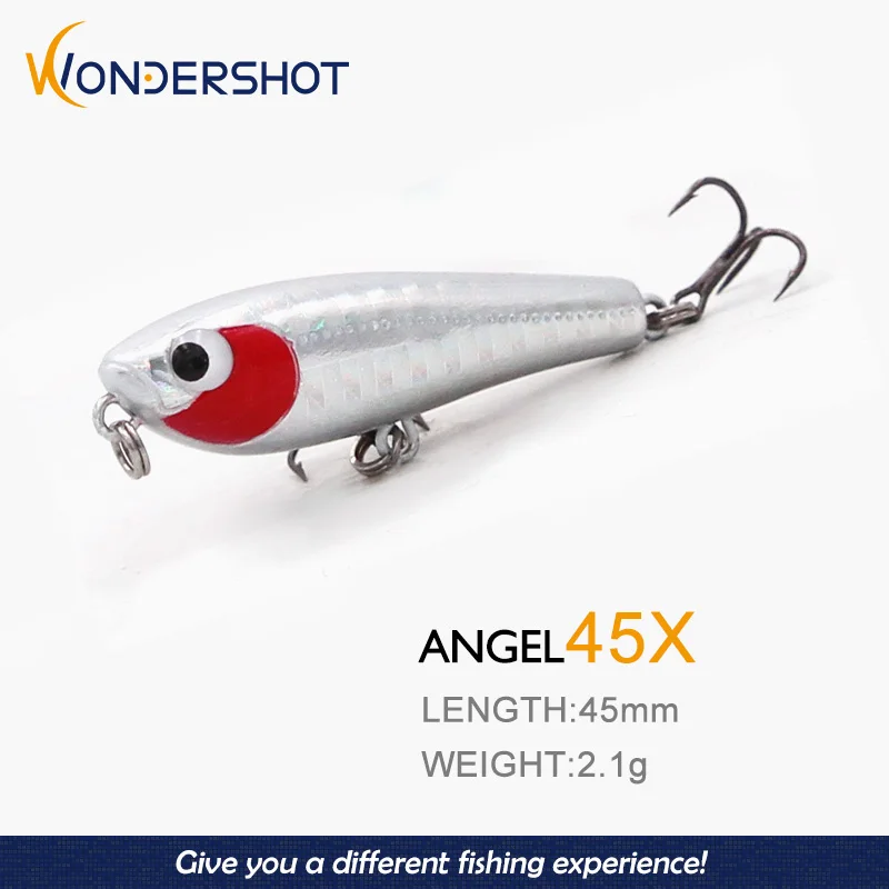 Приманка Wondershot D08 плавающая для рыбалки карандаш 45 мм 2 1 Г вибрирующие воблеры