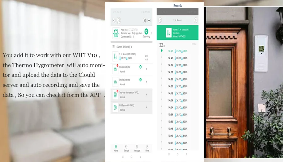 Sgooway EN RU ES язык беспроводной домашней безопасности Wi-Fi Сигнализация приложение дистанционное управление с ip-камерой PIR датчик двери