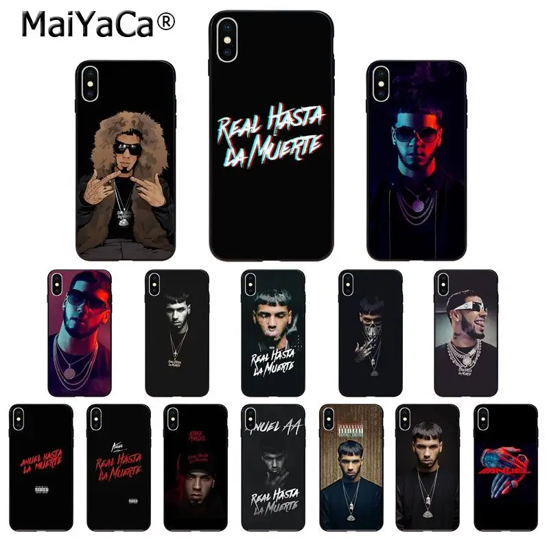 MaiYaCa реперские кепки Anuel AA реальные Hasta La Muerte ТПУ мягкий чехол для телефона с