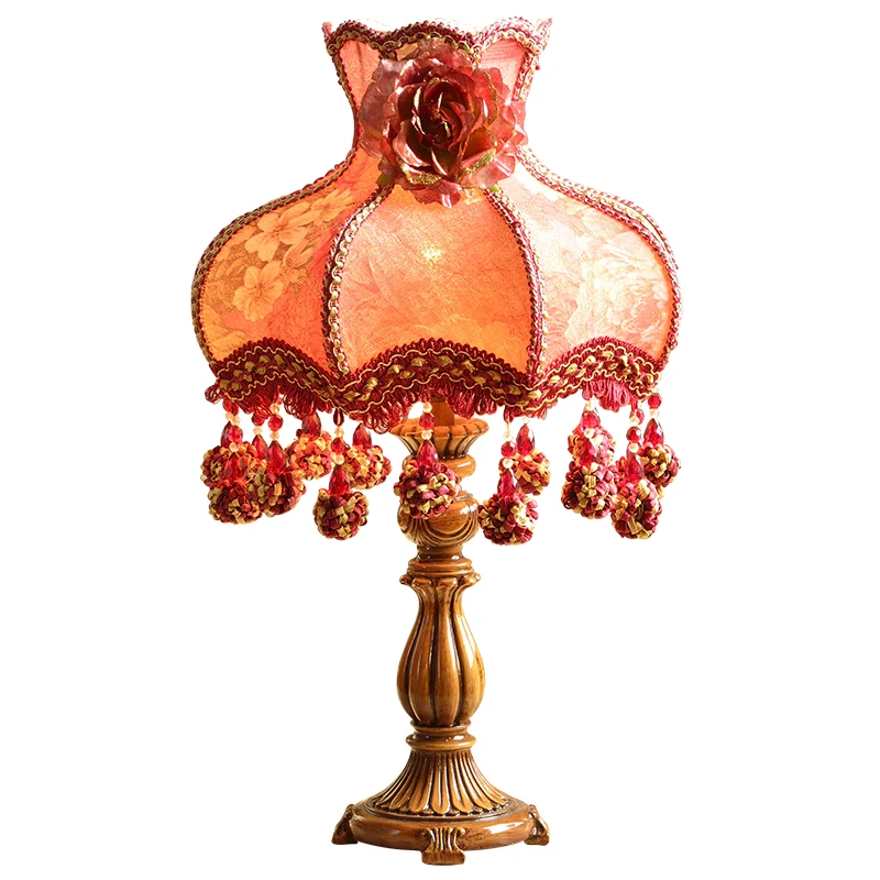 High-grade Warm Lamp Wedding Table Decorations Antique Design Bedroom Bedside Creative Pastoral Dressing | Лампы и освещение