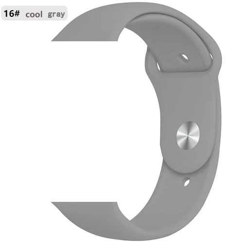 cool gray 16-1 Ремешок для apple watch 5 4 ремешок apple watch 44 мм 40 мм iwatch 3 2 1 ремешок 42 мм 38 мм для хорошего клиента - Цвет ремешка: cool gray 16-1
