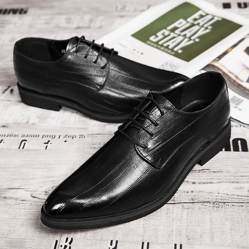 

Shose Men Leather Men Leather Casual Shoes Mens Men's Classic Dress Genuine 2020 Large Size Designer Working For Man