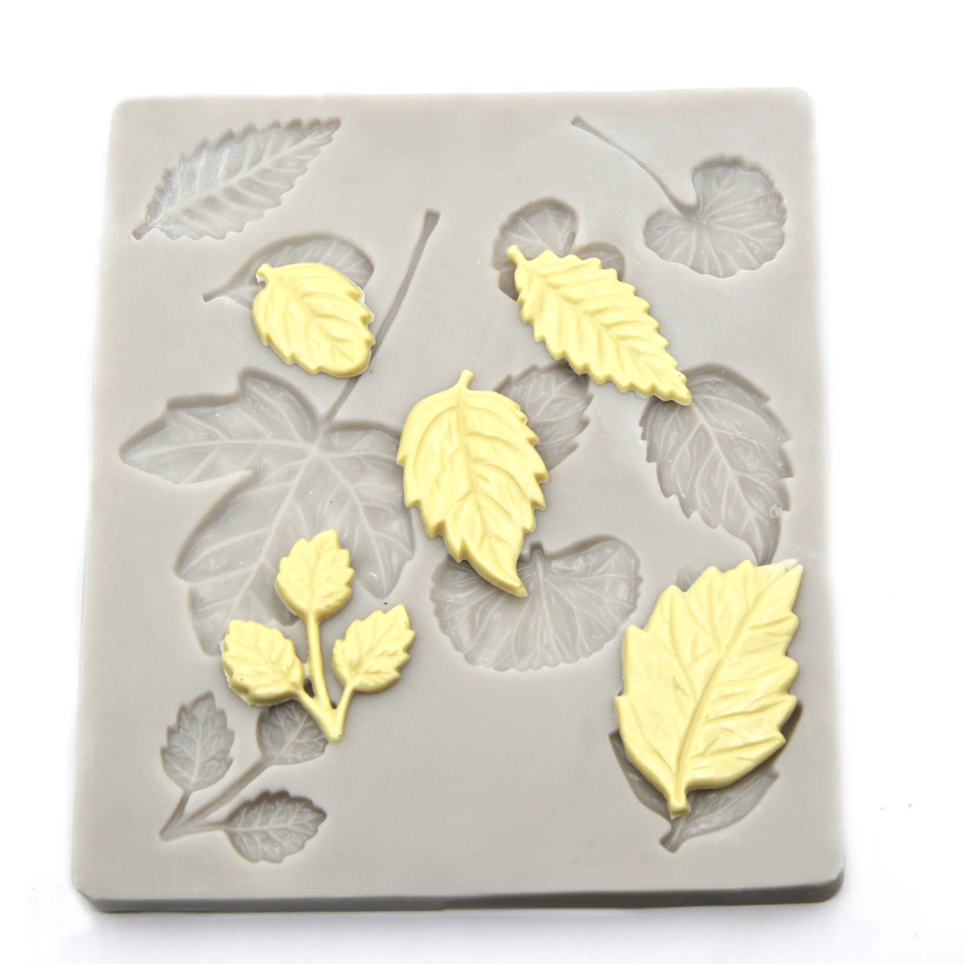 Новинка силиконовая форма для украшения торта с имбирными розами листьями