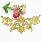 1 шт., кружевная нашивка с вышивкой, 22,5x10,5 см