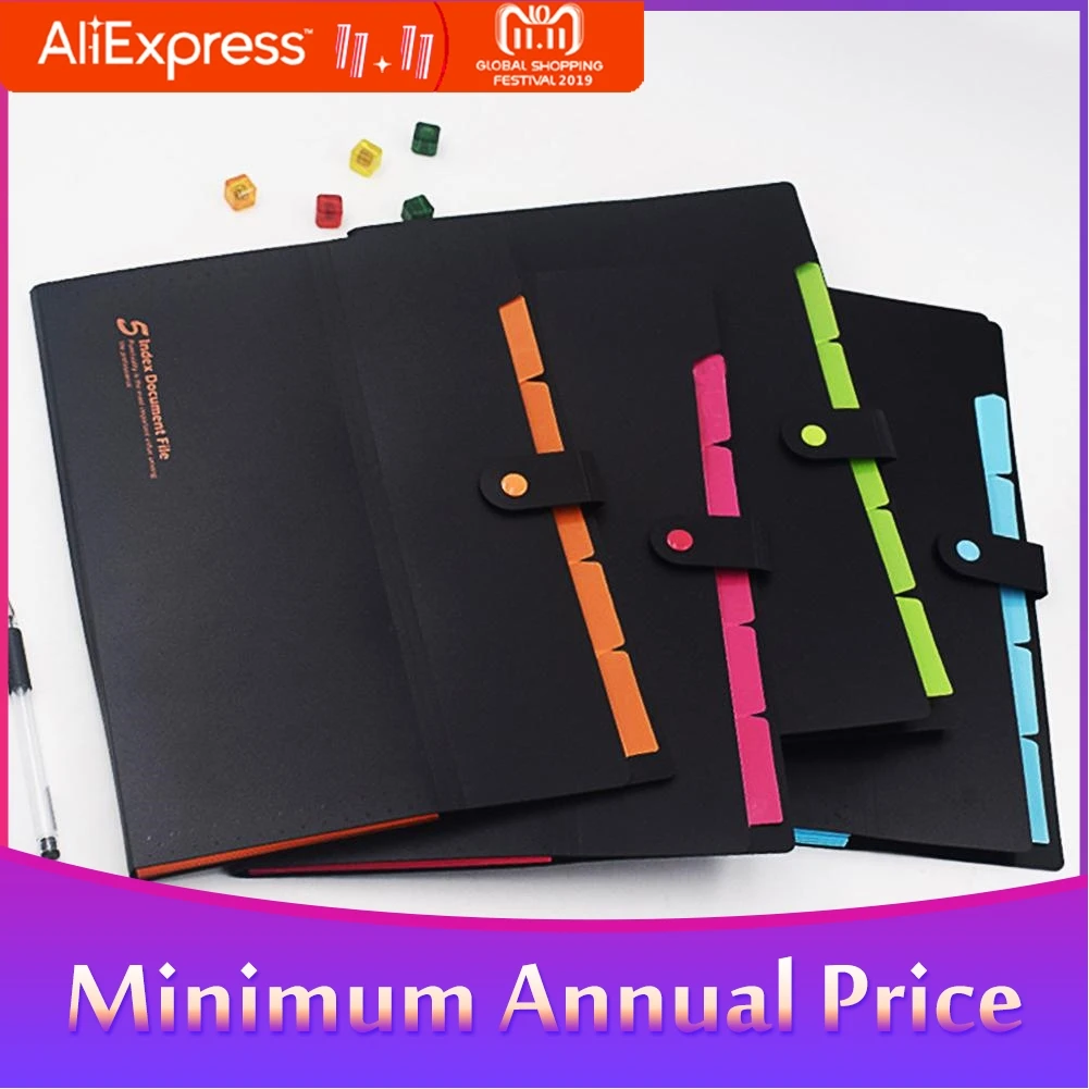 

None A4 File Folder Office Business Document Bag