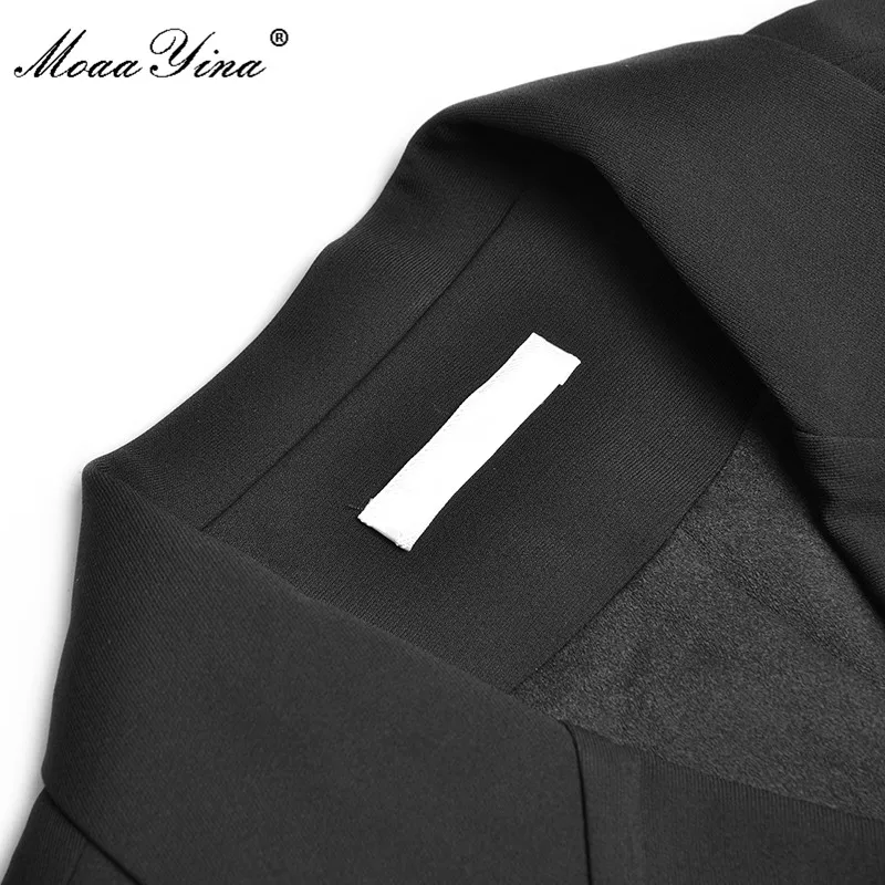 Костюм женский осенний из жакета и юбки с длинным рукавом вышивкой - купить по