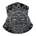 Ацтекский солнце бог-камень на черной бандане шарф-маска шеи Теплый головной убор ацтекский солнце бог Майя солнце бог Ацтекское солнце Майя