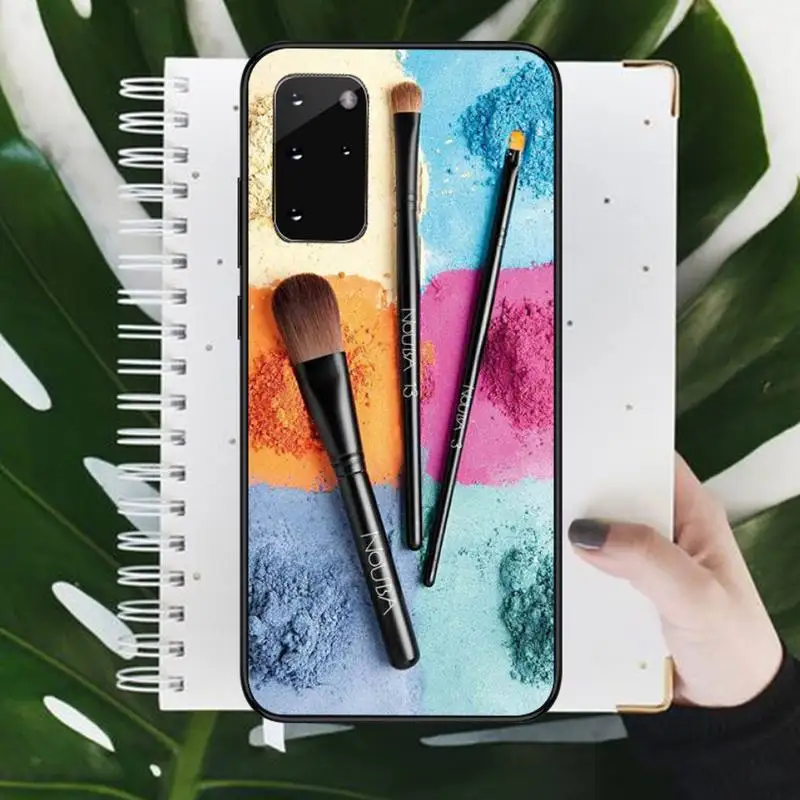 

Beautiful girl's makeup brush painting Phone Case For Samsung Galaxy S8 S9 S10 Plus S10E Note 3 4 5 6 7 8 9 10 Pro Lite cover