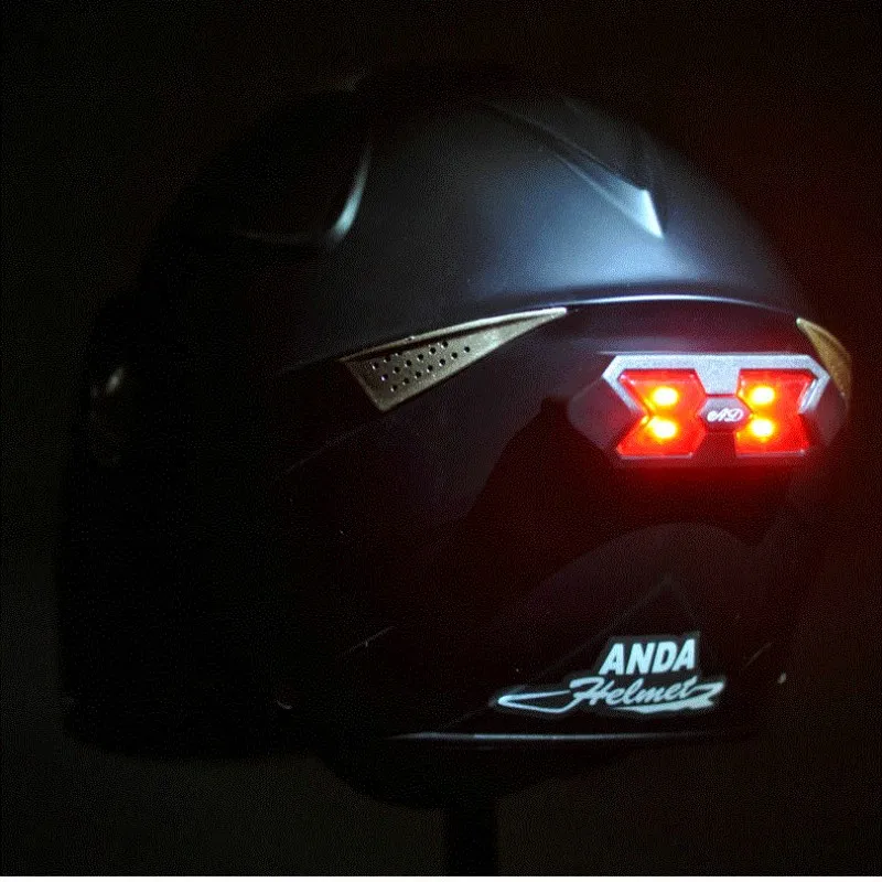 Мотоциклетный шлем ночная световая полоса сигнал безопасности предупреждающий