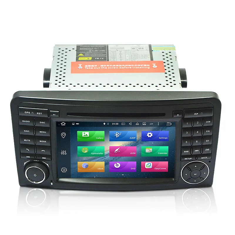 Четырехъядерный Android 9 1 1024*600 автомобильный dvd плеер для Mercedes Benz GL ML Class W164 ML300 ML320 ML350