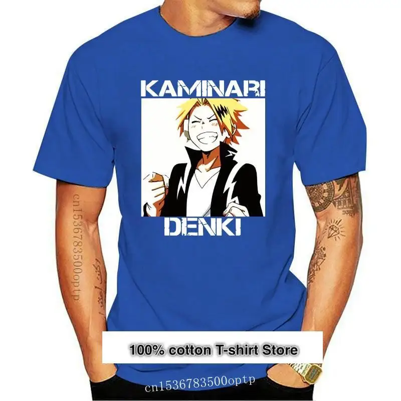 

Camiseta de kwinari Denki para hombre y mujer, Camisa de algodón, Hip-Hop, Tops, ropa de calle, nueva