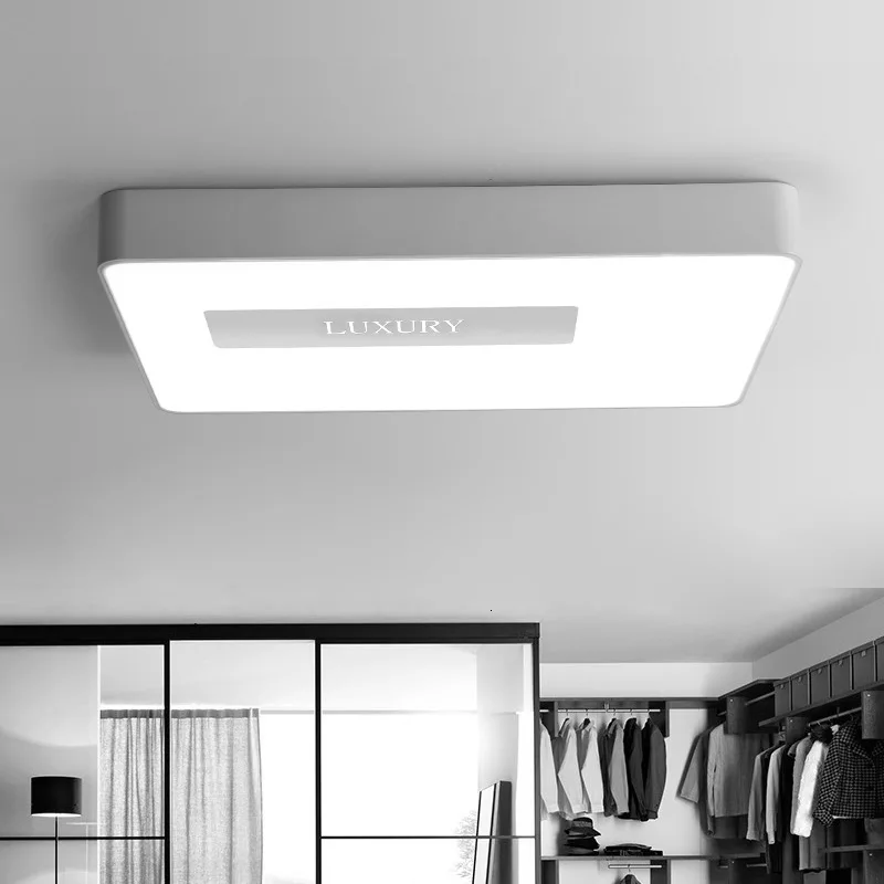 Акриловые Потолочные светильники квадратные кольца современная светодиодная