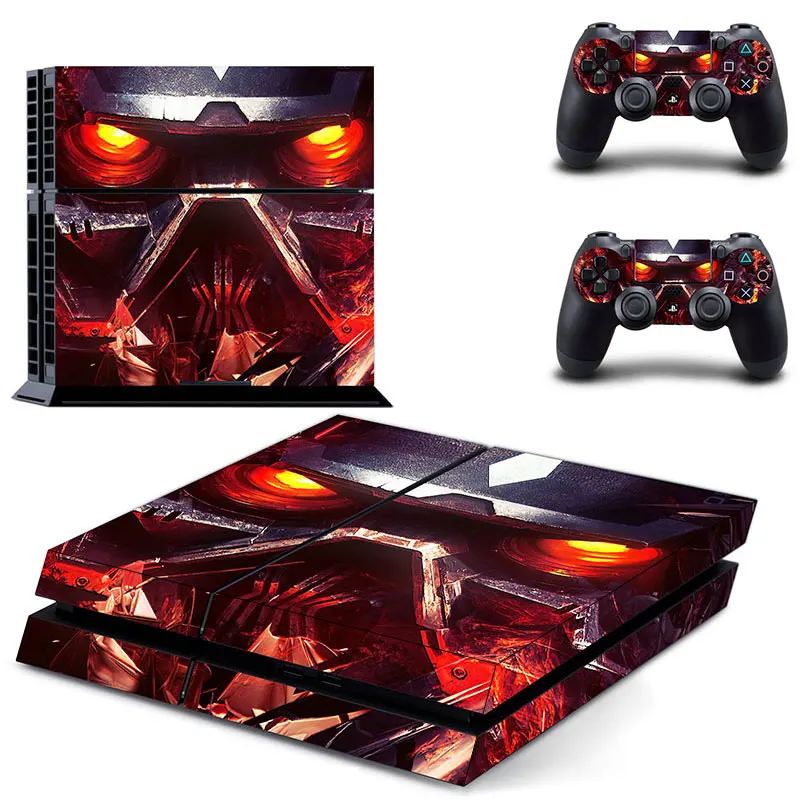 

Наклейка в стиле робота PS4 для консоли Playstation 4 и 2 контроллера